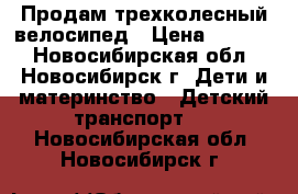 Продам трехколесный велосипед › Цена ­ 3 500 - Новосибирская обл., Новосибирск г. Дети и материнство » Детский транспорт   . Новосибирская обл.,Новосибирск г.